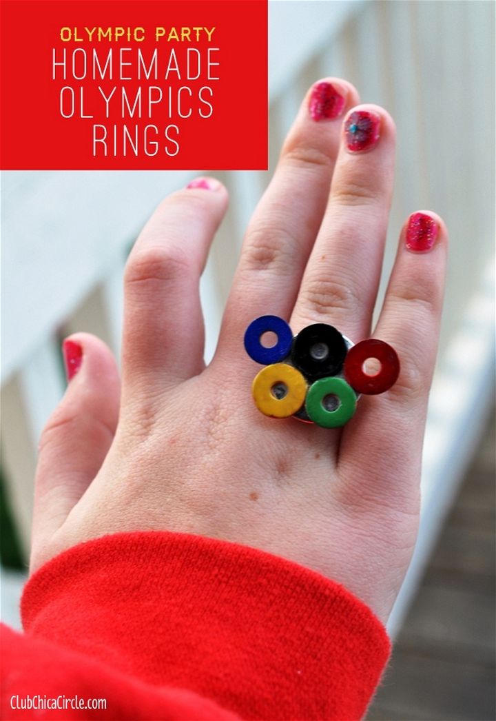 Homemade Olympic Rings Craft Idea