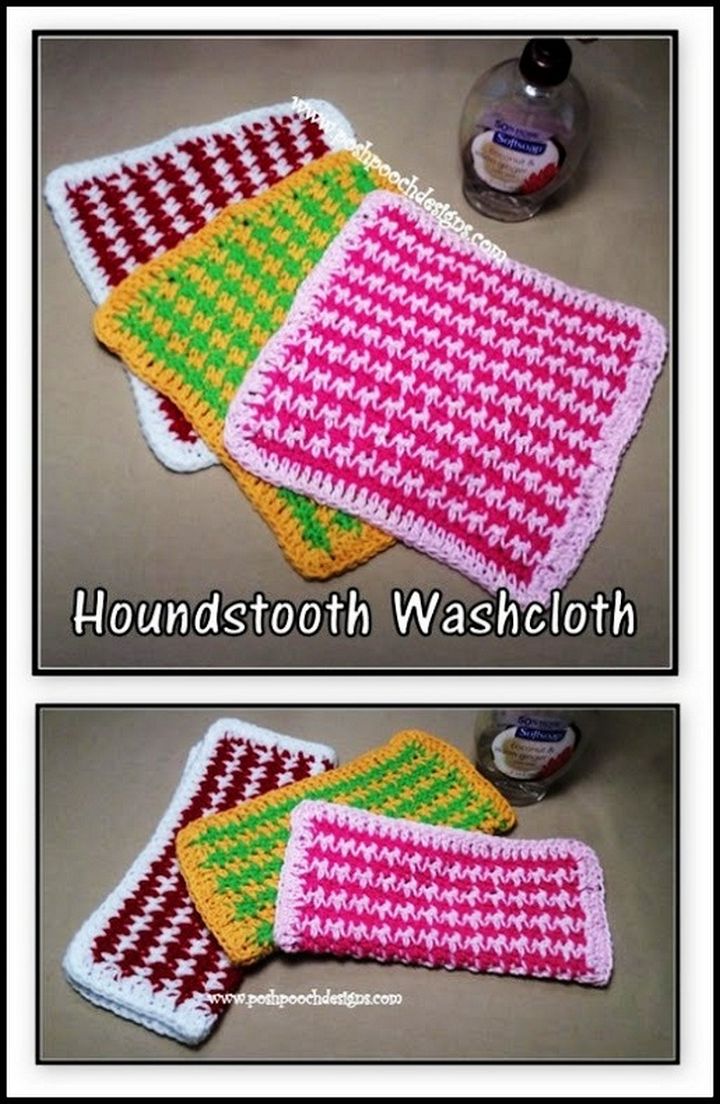 Hounds Tooth Washcloth