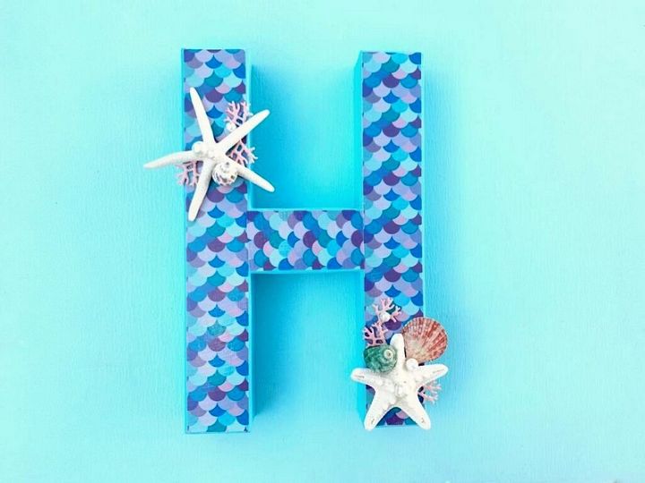 How To Make A DIY Mermaid Letter