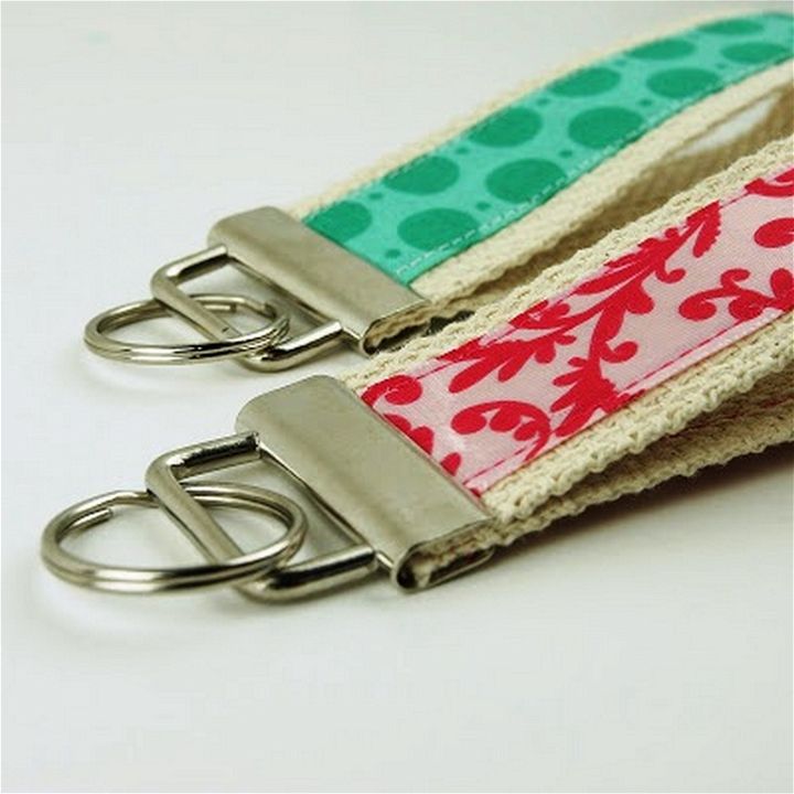 How To Make A Fabric And Cotton Webbing Key Fob