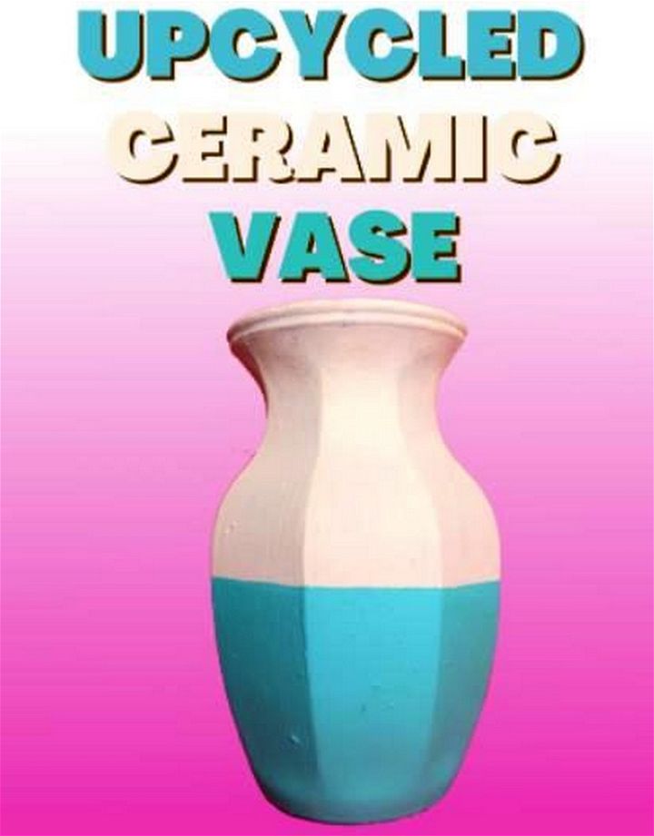 How To Make A Faux Ceramic Vase With Acrylic Paint And Baking Soda