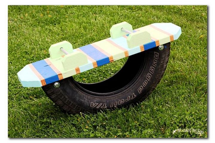 How To Make A Tire Teeter Totter