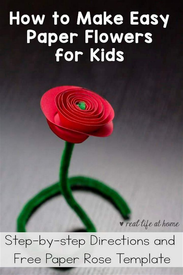 How To Make Easy Paper Flowers For Kids