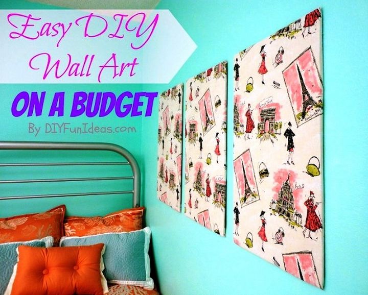 How To Make Fabric Wall Art Ideas