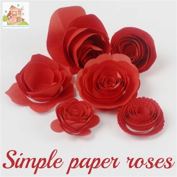 How To Make Simple Paper Roses And Beautiful Roses For Mothers Day