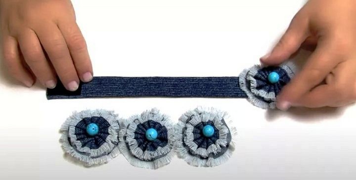 How to Make Cute DIY Denim Bracelets Cuffs Out of Old Jeans
