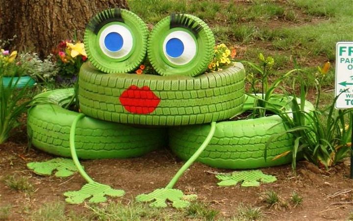 How to Make Frieda La Frog From Recycled Tires