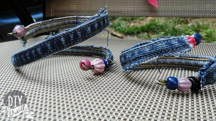 How to Make a Denim Bracelet from Upcycled Jeans