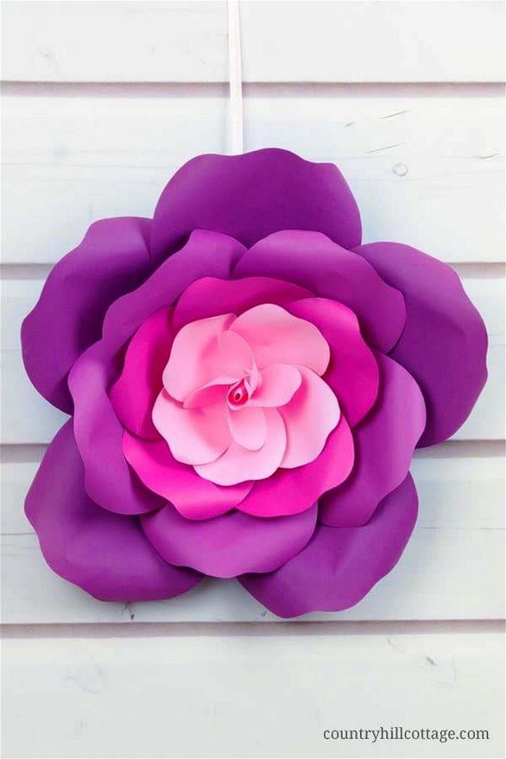 Learn To Make Giant Paper Roses In 5 Easy Steps