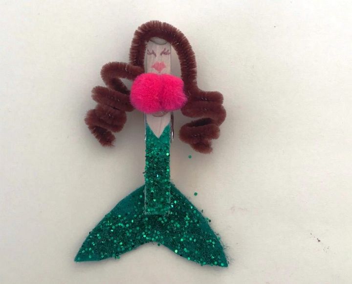 Mermaid Clothespin Craft