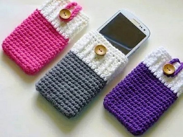 Mobile Phone Cozy or Case Crochet Pattern I phone Cozy Samsung Cozy Free Crochet Pattern