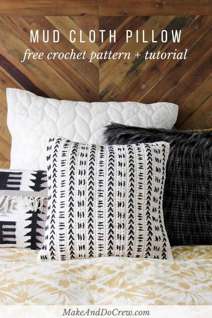 Mud Cloth Crochet Pillow Pattern