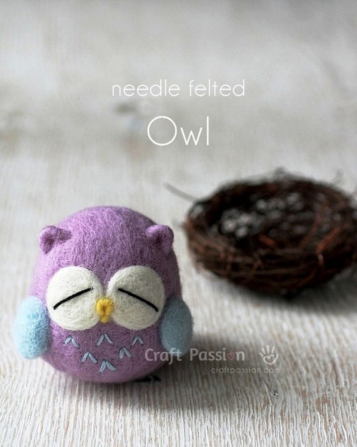 Needle Felted Owl