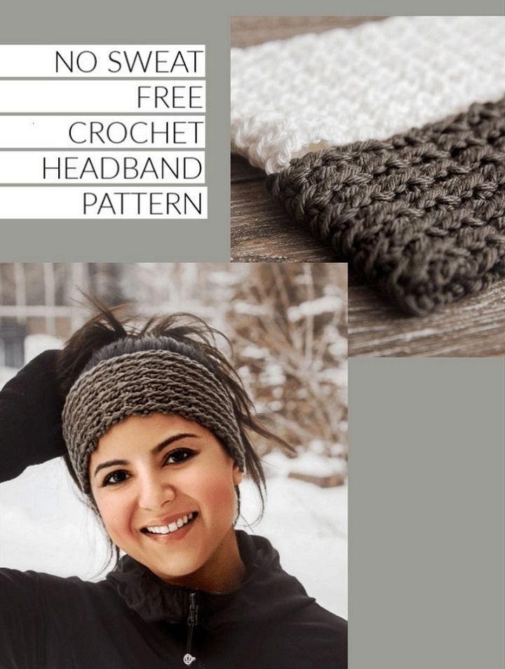 No Sweat Free Crochet Headband Pattern