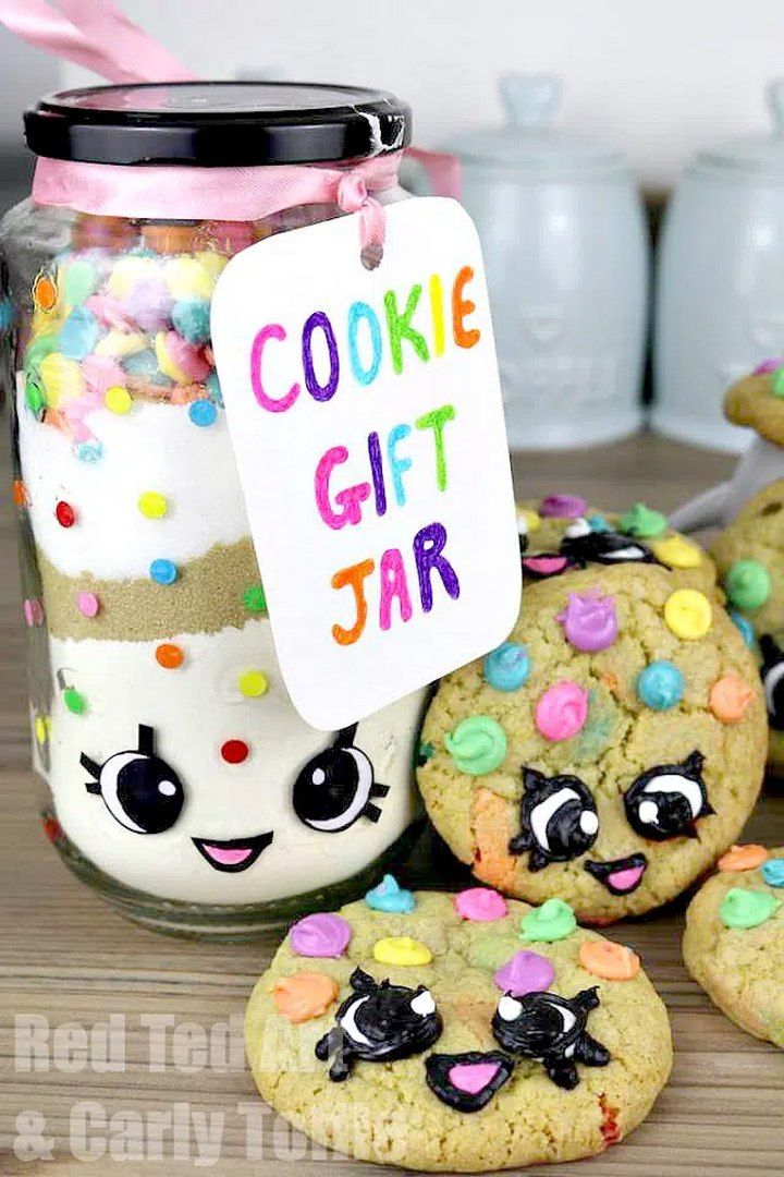Rainbow Cookie Gift Jar DIY