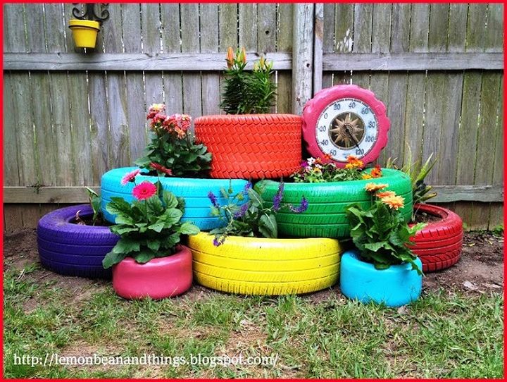 Recycle Tire Planter