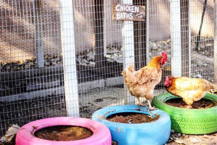 Repurposing Old Tires Into Chicken Baths