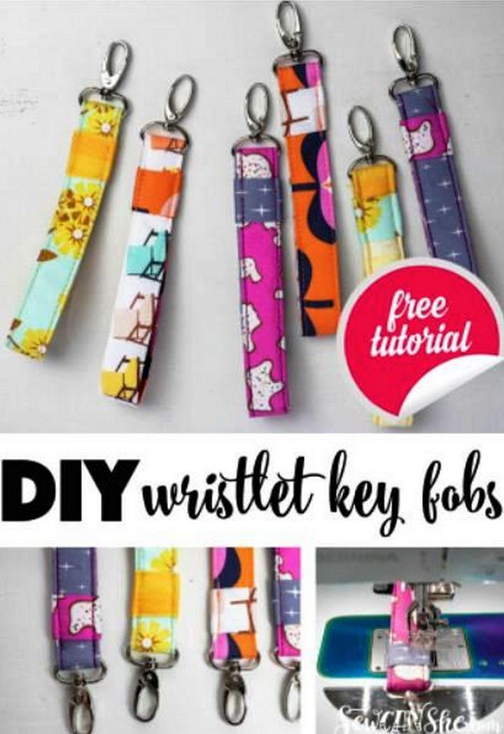 Sew A DIY Wristlet Key Fob Fast And Easy Gift Idea