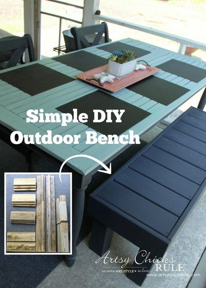 Simple DIY Outdoor Bench