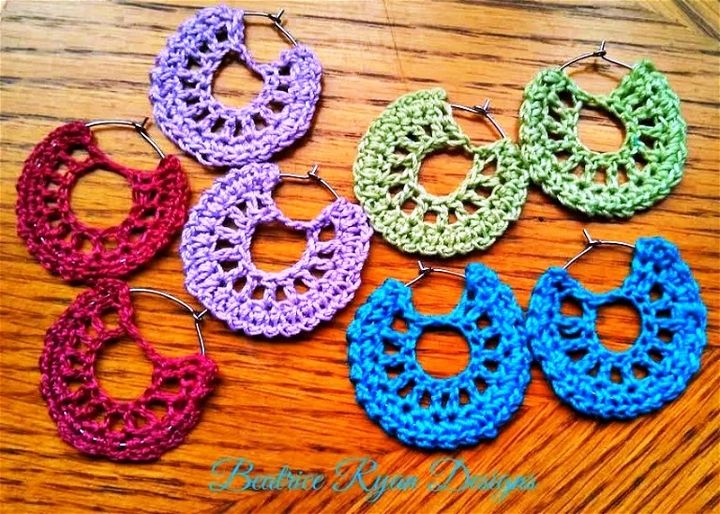Simple Summertime Crochet Earrings