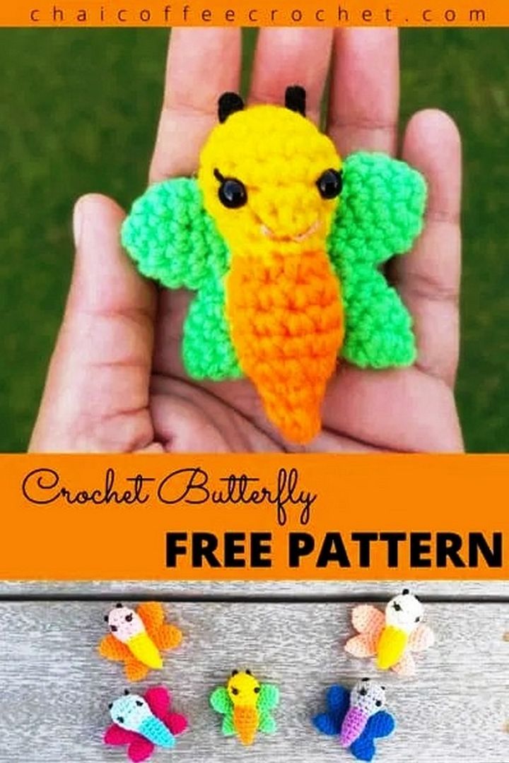 Small Crochet Butterfly Free Pattern