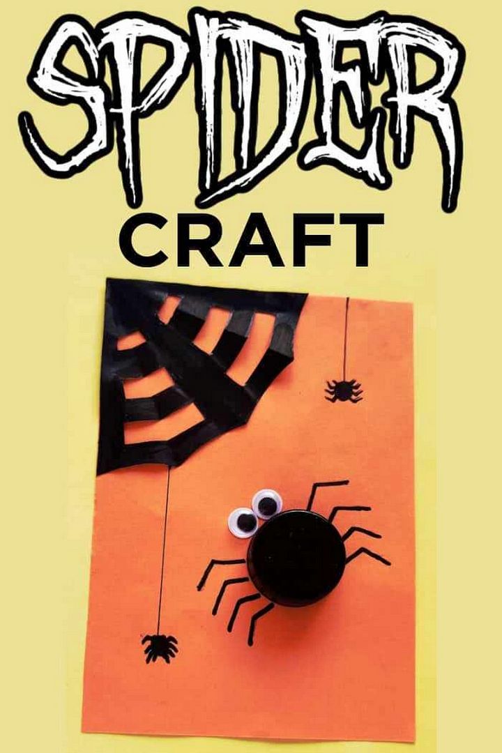 Spider Craft Bottle Cap Craft