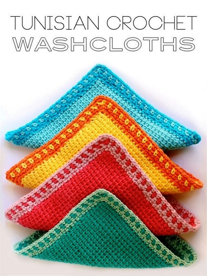 Tunisian Crochet Washcloths