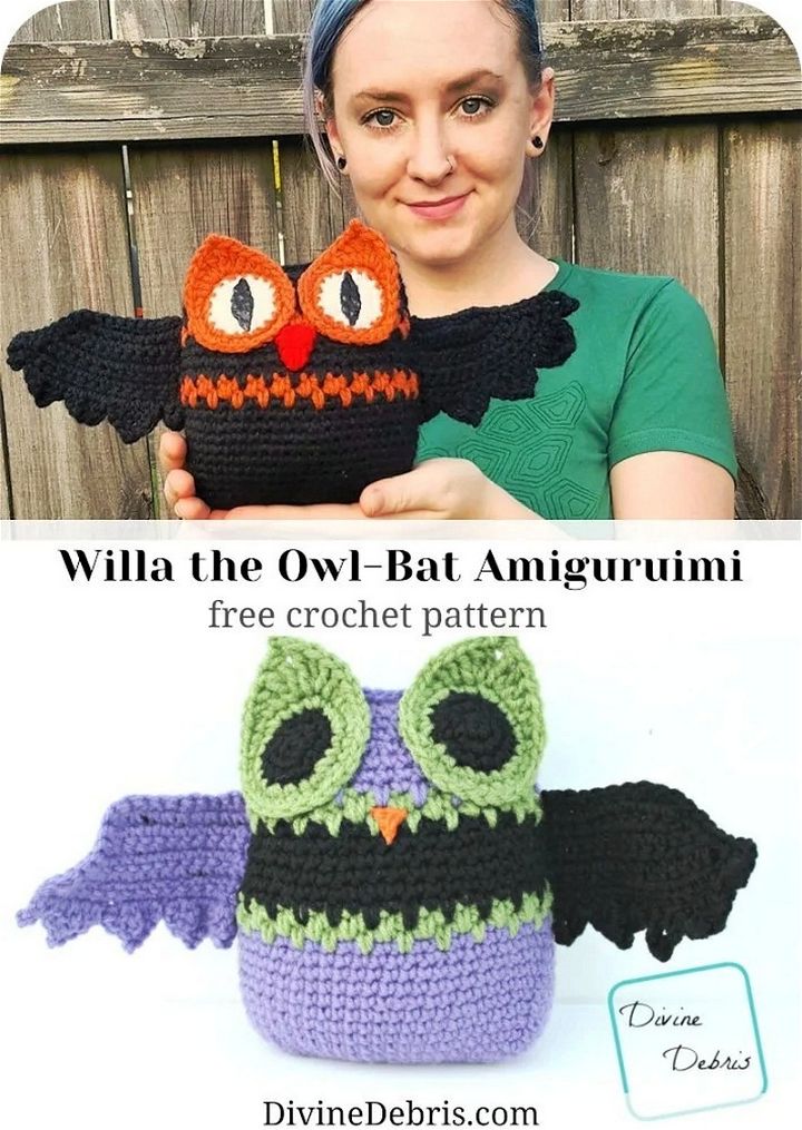 Willa Owl Bat Pattern
