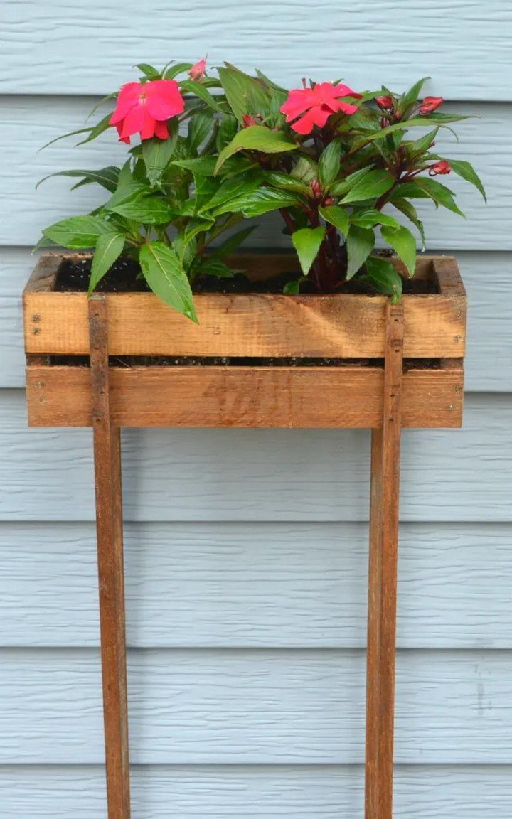 Wooden Planter Stand