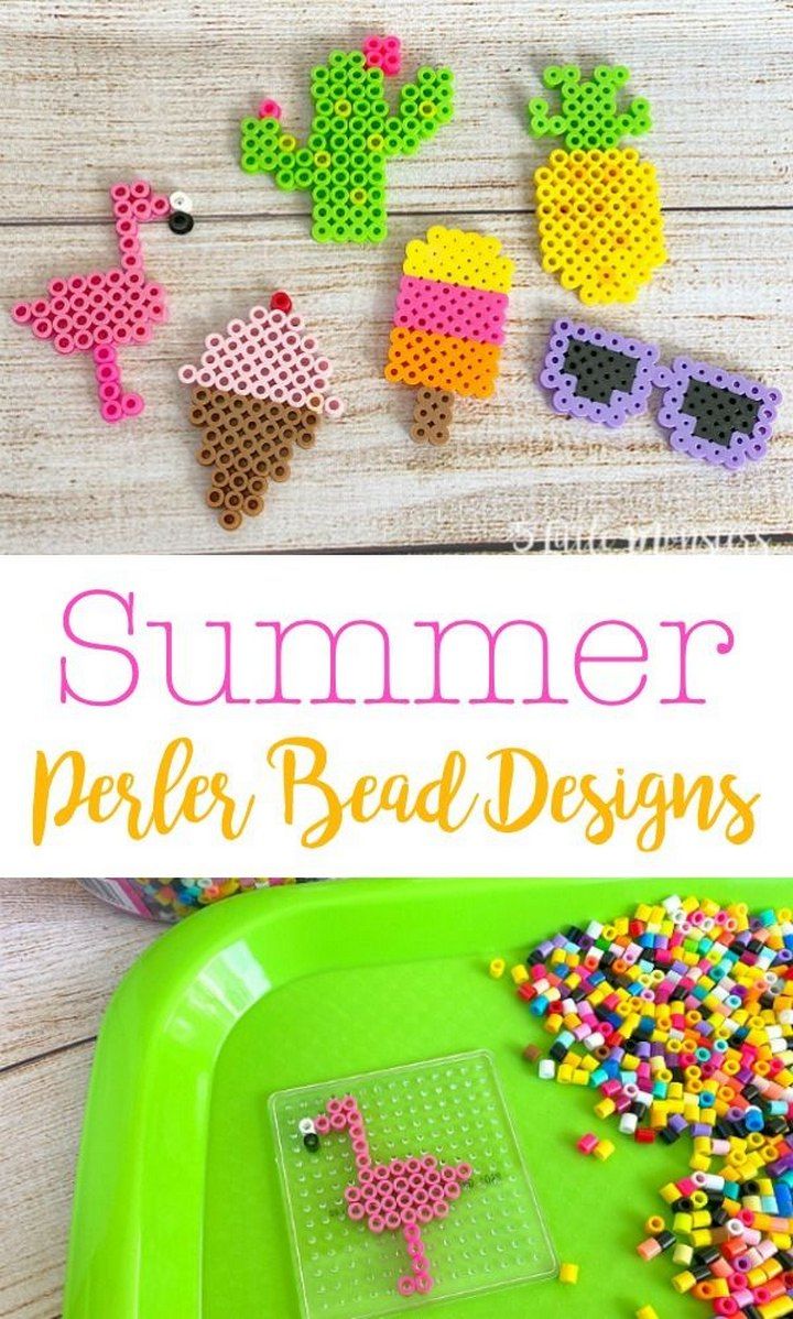 5 Little Monsters Summer Perler Bead Patterns