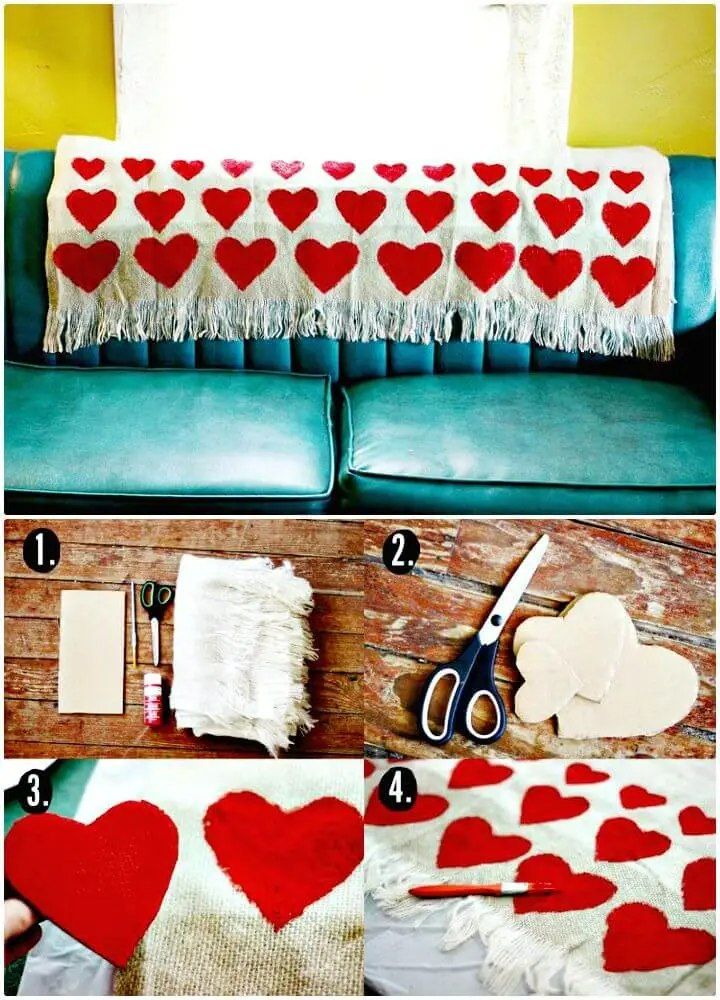 Adorable DIY Heart Blanket Tutorial