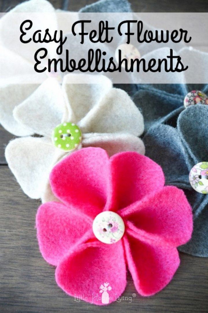 Affordable Felt Flower Embellishments