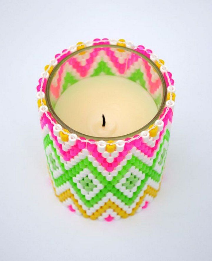 Beaded Candle Holder