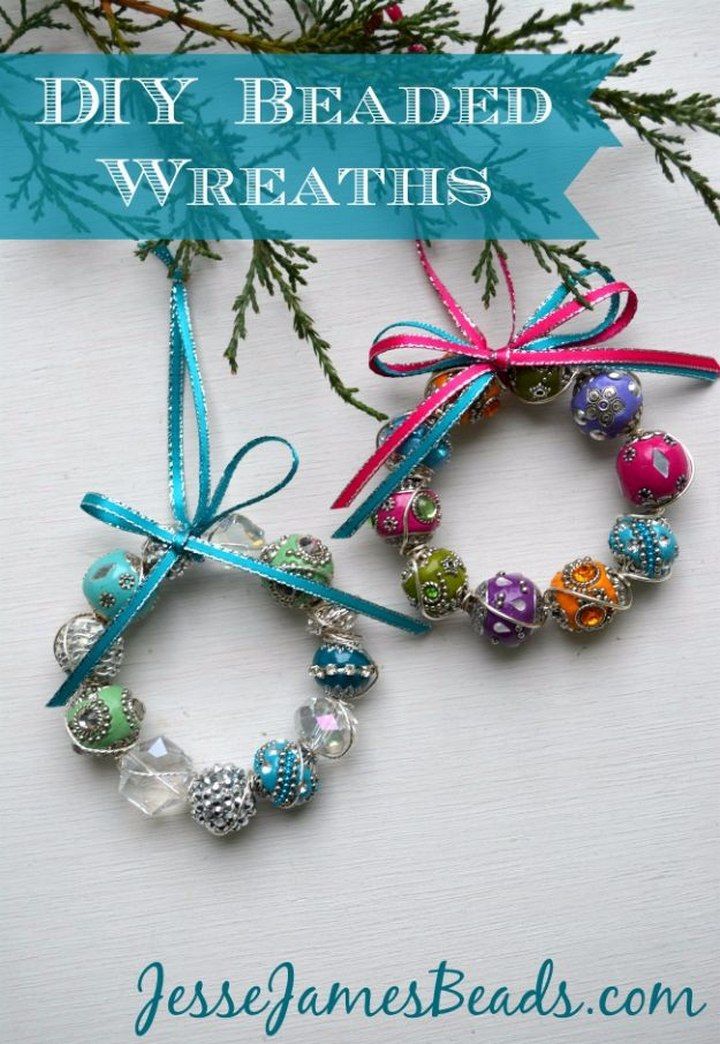 Beaded Wreath Ornaments