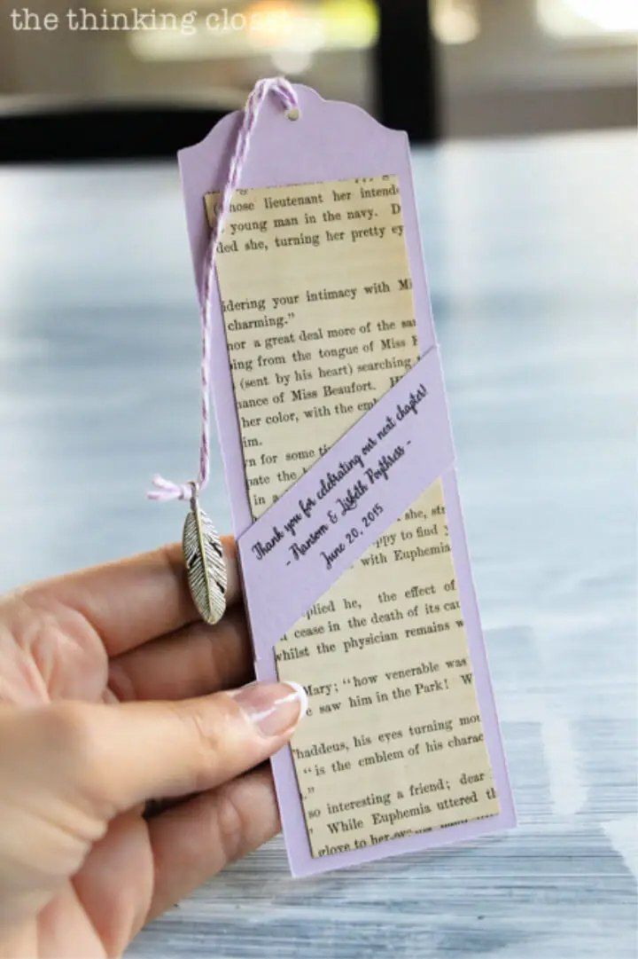 Bookmark Wedding Favors