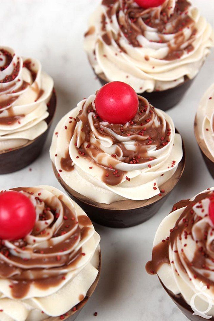 Chocolate Peppermint Soap Cupcakes