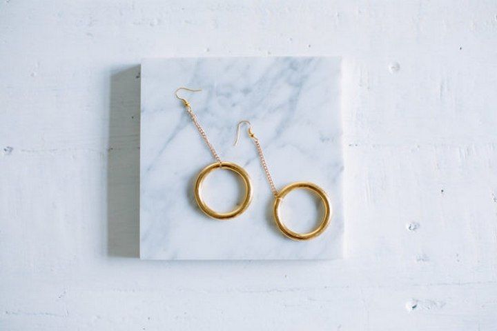 Circle Drop Earrings