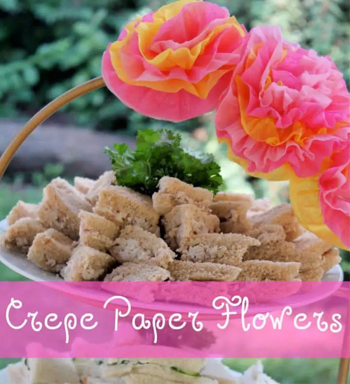 Crepe Paper Flowers Using Sewing Machine