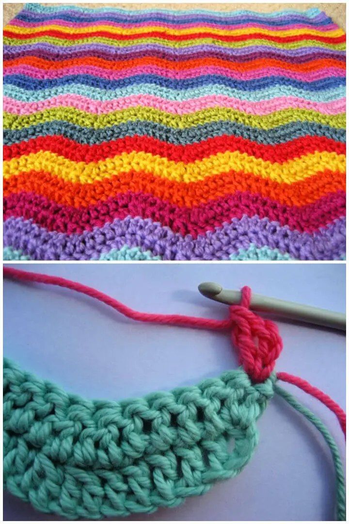 Crochet Neat Ripple Afghan