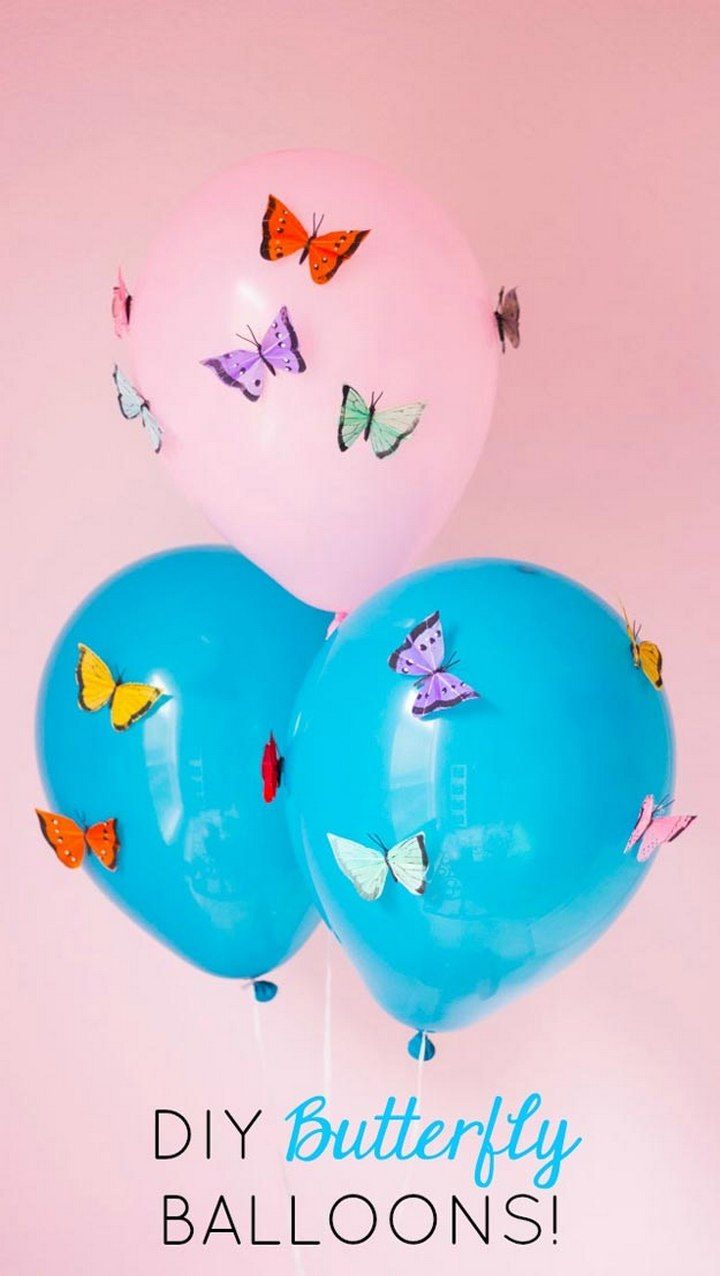 DIY Butterfly Balloons