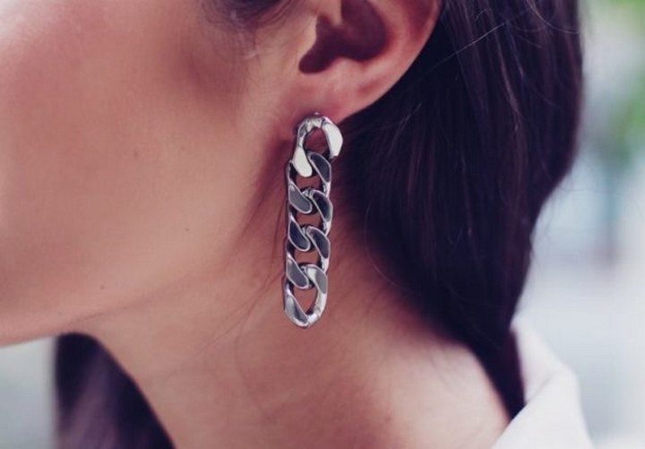 DIY Chain Earrings