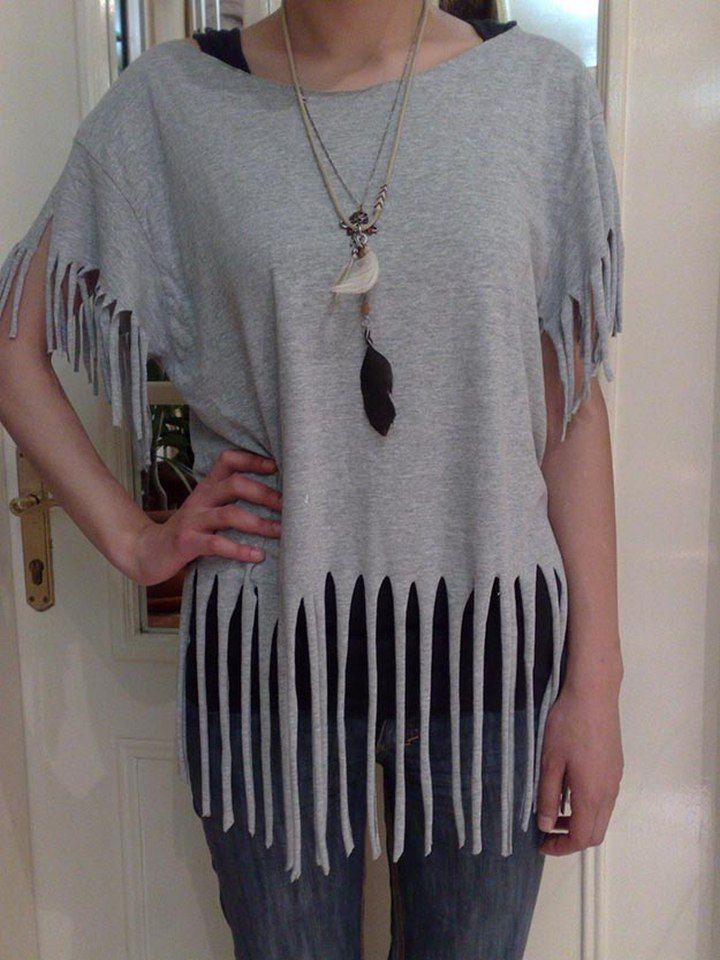 DIY Fringed Top