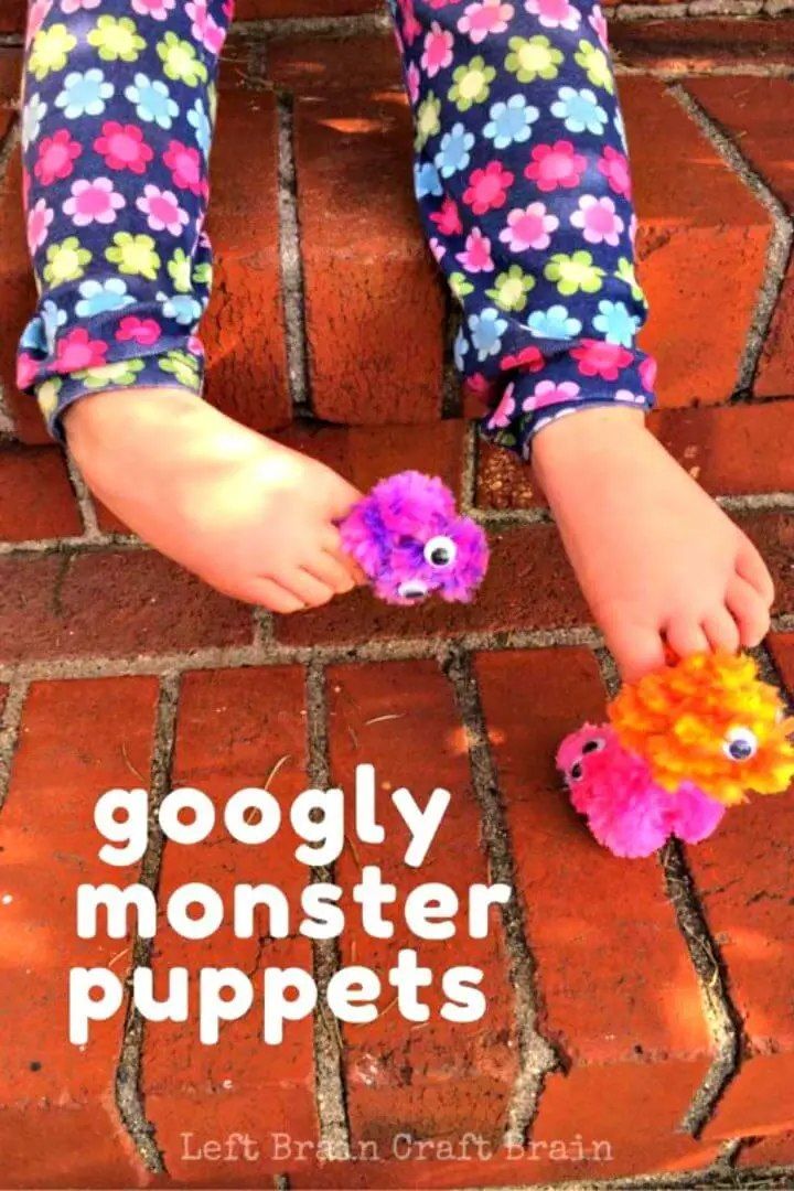DIY Googly Monster Finger Puppets
