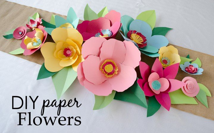 DIY Hand Cut Paper Flowers