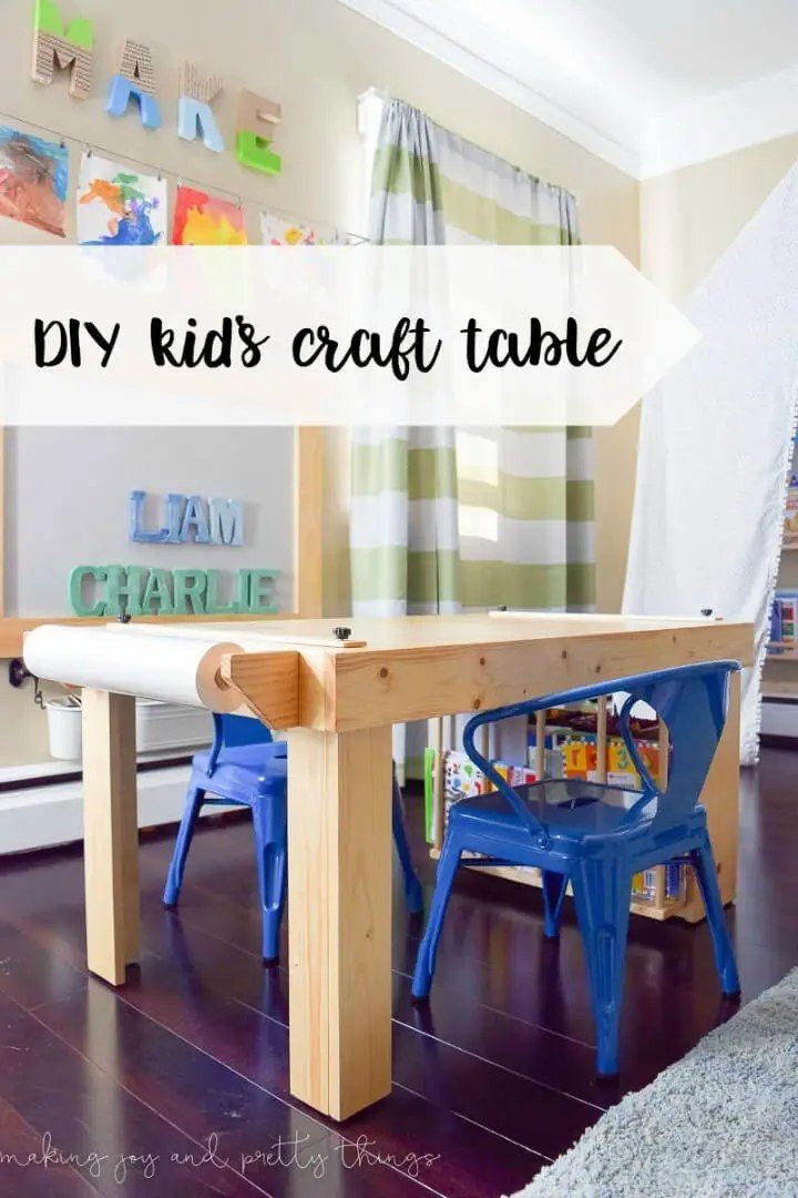 DIY Kids Craft Table on Budget