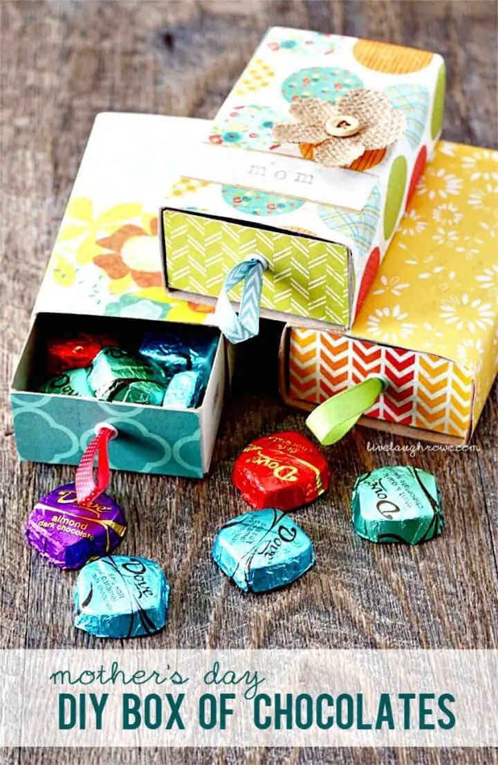 DIY Mothers Day Box of Chocolates