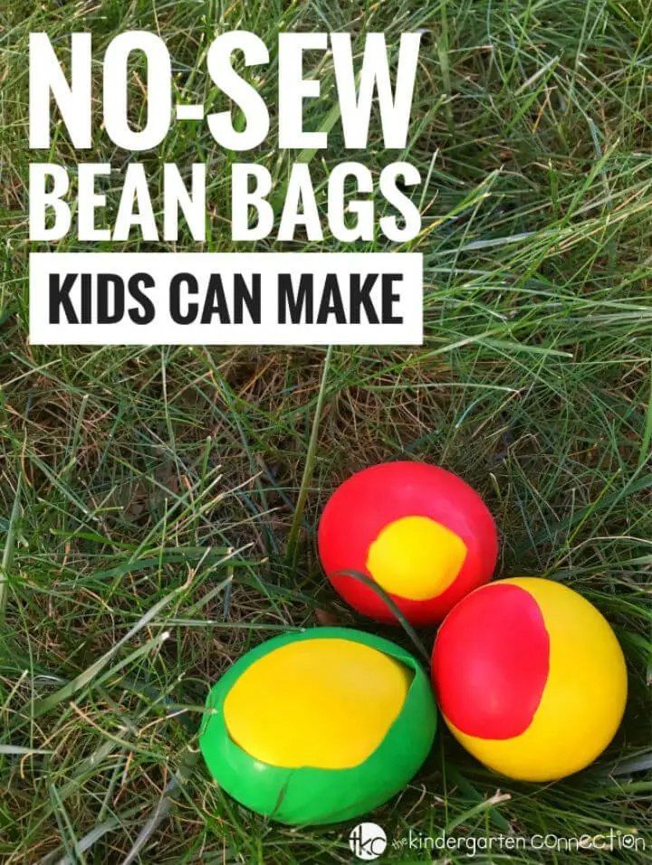 DIY No Sew Bean Bags for Kids