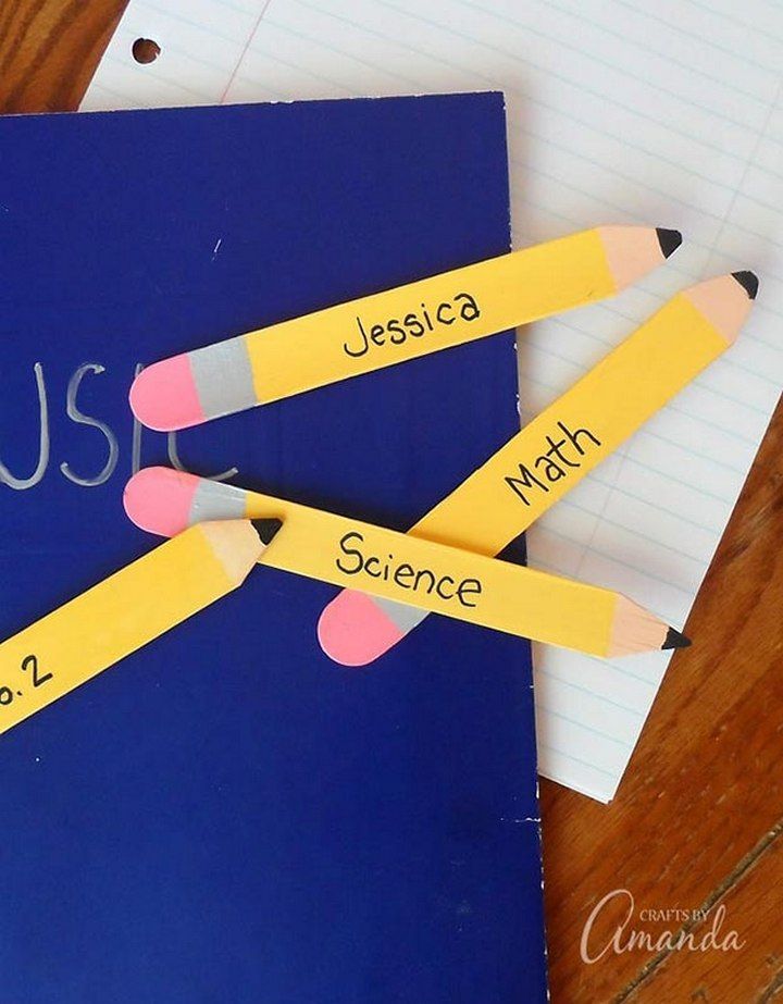 DIY Pencil Bookmarks