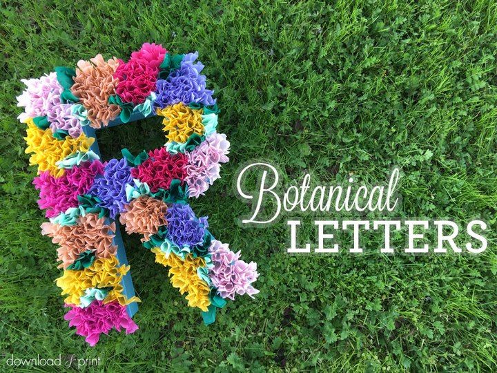 DIY Tissue Paper Letters