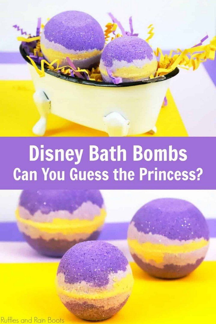 Disney Inspired Rapunzel Bath Bombs